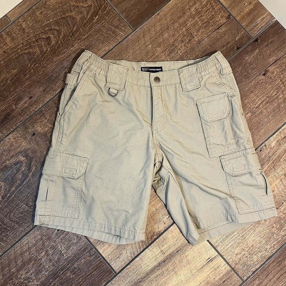 511 Tactical Cargo Shorts Womens Size 8 Khaki Shooting Range Hiking Outdoors